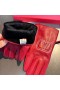 Valentino VLogo Embossed Gloves Women Sheepskin Red