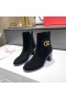 Valentino VLogo Allekirjoitus Nilkan Saappaat 65MM Naisten Suede Musta