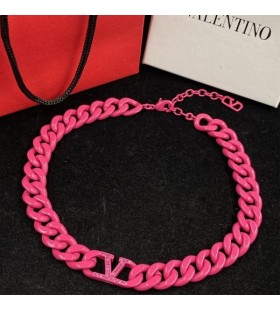Valentino VLogo Ketjun Kaulanauha Metalli Kiteitä Violetti