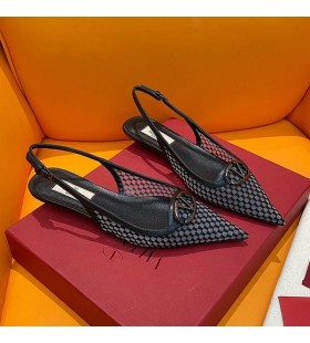 Valentino Vlogo Slingback Ballerinat Naisten Mesh Musta