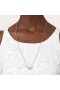 Valentino VLogo Signature Collier En Métal Avec Cristaux D'Argent