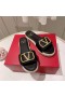Valentino VLogo Signature Plate-Forme De Diapositives Femmes Cuir De Veau Grainé Noir