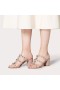 Valentino Rockstud D'Épaisseur À Talons Diapositives Femmes De Cuir De Veau Taupe
