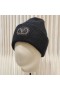 Valentino VLogo Signature Bonnet En Tricot En Coton Noir