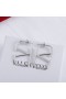 Valentino Petit VLogo Signature Boucles D'Oreilles En Métal Argenté