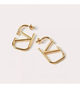 Valentino Petit VLogo Signature Boucles D'Oreilles En Métal Or
