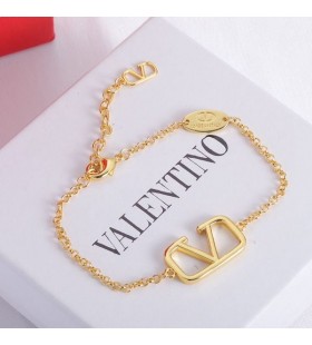 Valentino VLogo Signature Bracelet Chaîne En Métal Or