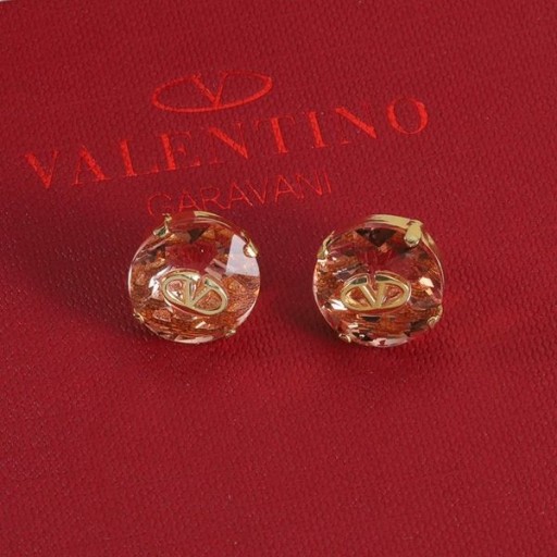 Valentino Micro VLogo Signatur-Ohrringe In Metall Mit Kristall Orange