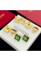 Valentino, VLogo Signatur-Ohrringe Aus Metall Mit Quadrat Crystal White