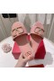 Valentino VLogo Signature Platform Slides Women Grained Calfskin Cherry