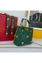 Valentino Kleine Römische Stud Handtasche In Leder Nappa Grün