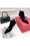 Valentino Einem Stud Knöchel Booties 50MM Damen Wildleder Schwarz