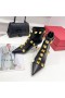Valentino Rockstud Ankle Booties 70MM Frauen Kalbsleder Schwarz