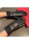 Valentino, VLogo Signatur Handschuhe Frauen Schaffell Mit Schnürung Schwarz