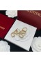 Valentino Kleine VLogo Signatur-Pin-Ohrringe Aus Metall Mit Kristallen Gold