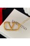 Valentino VLogo Υπογραφή Μαλλιά Κλιπ Σε Μέταλλο Χρυσό Με Κρύσταλλα