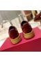Valentino Upvillage Χαμηλός-Τοπ Πάνινα Παπούτσια Για Άνδρες Και Για Γυναίκες Suede Burgundy