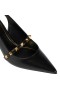 Valentino Rockstud Slingback Γόβες Με Τακούνι Γλυπτό Γυναίκες Caflskin Μαύρο