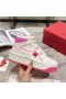 Valentino Ένα Επιβήτορα XL Mid-Τοπ Πάνινα παπούτσια των Γυναικών Nappa Leather Λευκό/Ροζ