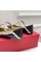 Valentino Rockstud Μπαλαρίνες Με T-Γυναικών Λουριών Δέρματος Διπλωμάτων Ευρεσιτεχνίας Μαύρο