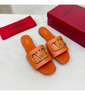 Valentino VLogo Υπογραφή Διαφάνειες Γυναίκες Δερμάτινο Πορτοκαλί