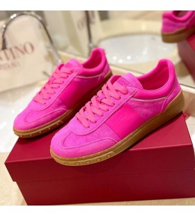 Valentino Upvillage Χαμηλός-Τοπ Πάνινα Παπούτσια Για Άνδρες Και Για Γυναίκες Suede Ροζ